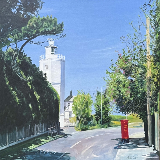 North Forland Lighthouse,Beoadstairs.|Original oil painting on linen,by artist Paul Smith.|40 x 40 inches (102 x 102 cm).|£ 3500.00