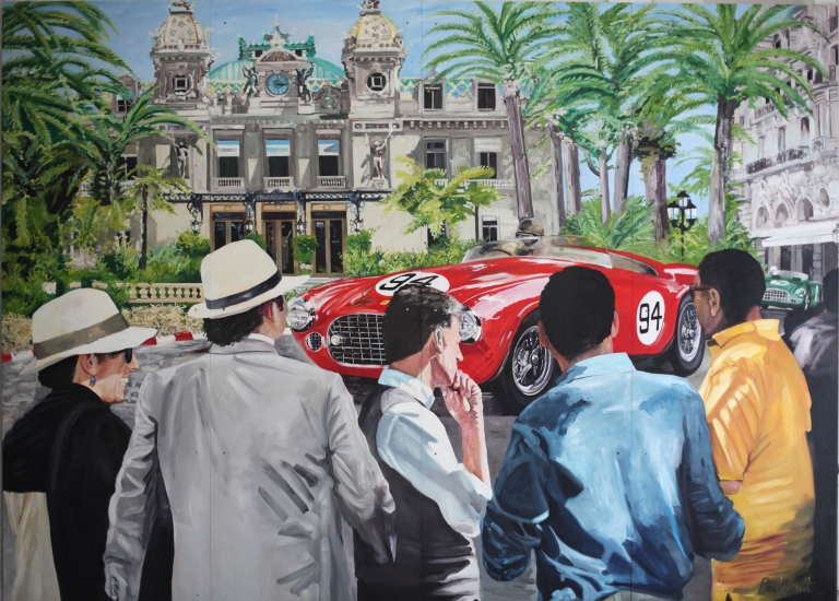 Monaco 1952.|JD Classics,Mount Row,Mayfair,London.|Mural,Original Oil on Panel.|102 x 146 inches (260 x 370cm).|� Sold