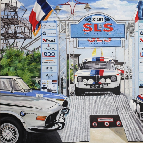 SLS Rally.|Original Oil on canvas.|72 x 72 inches (183 x 183 cm).|� Sold