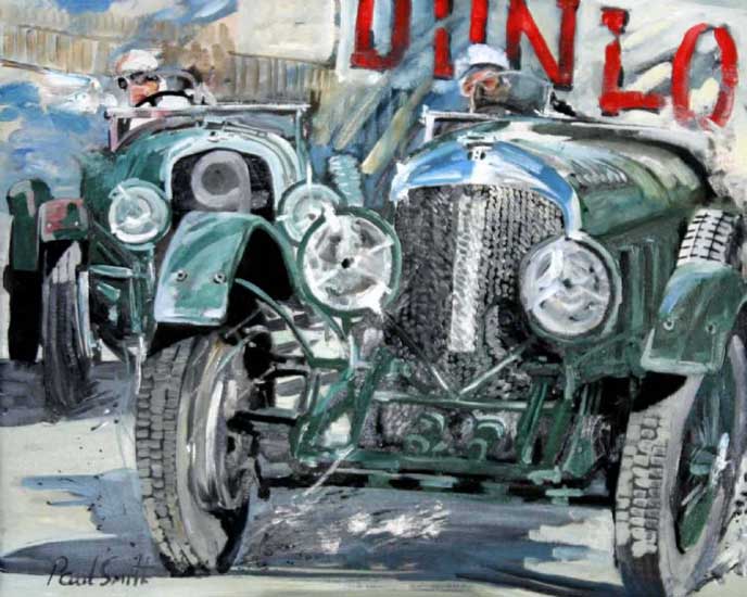 Le Mans 1929. Oil on canvas 24 x 30 inches (61 x 76 cm). SOLD