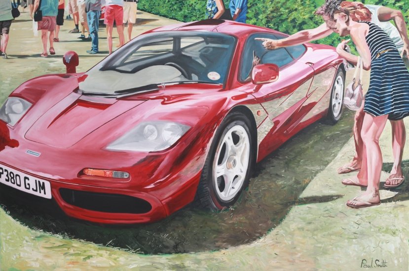 McLaren F1 at Goodwood concours de elegance,|Cartier style et luxe.|72 x 108 inches (183 x 275 cm).|SOLD