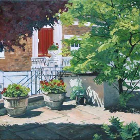 Warwick Avenue, London Street Scene. Oil on canvas 36 x 36 inches (91 x 91 cm). £ POA